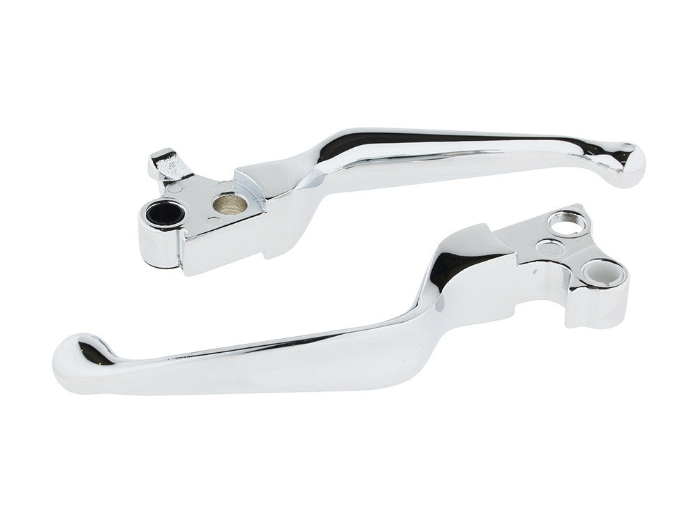 RSS BAI-H07-0574 Hand Levers Chrome for Softail 96-14/Dyna 96-17/Touring 96-07/Sportster 96-03