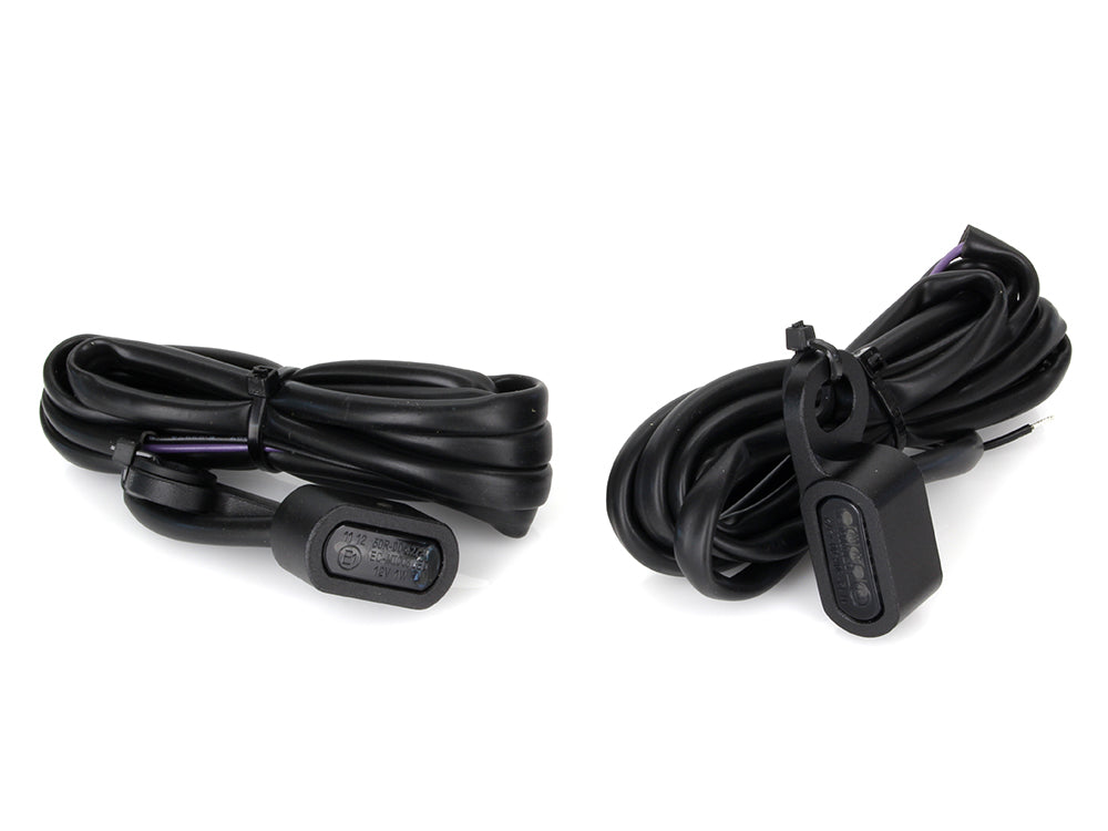 RSS BAI-L22-0231MBE Under Perch Turn Signals Black for Sportster 14-21