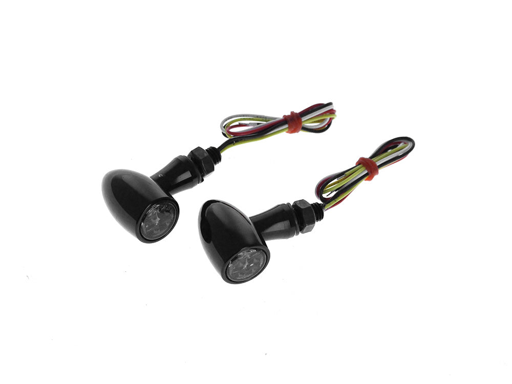 RSS BAI-L22-64M3GBSQE Mini Bullet LED Turn Signals Gloss Black