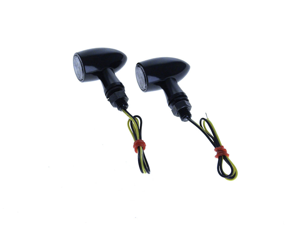 RSS BAI-L22-64M3RGBSQE Rear LED Mini Bullet Run/Brake/Turn Signals Gloss Black