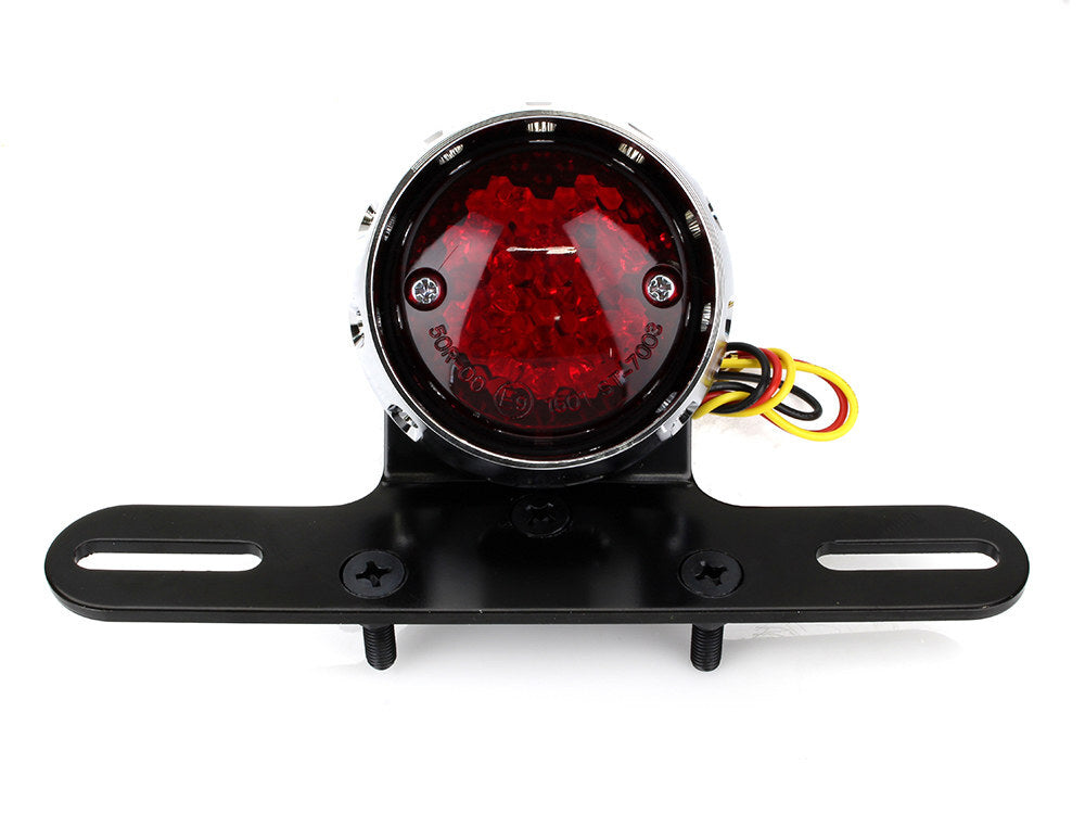 RSS BAI-L24-0437CRLEDE Retro Bobber LED Taillight Chrome