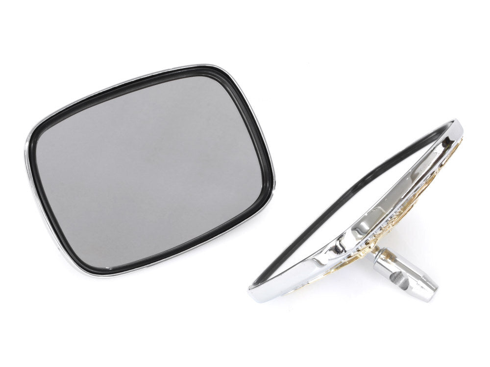 RSS BAI-M60-0007G Live to Ride Mirrors Chrome/Gold