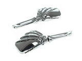 RSS BAI-M60-6287 Skeleton Hand Mirrors Chrome (Pair)