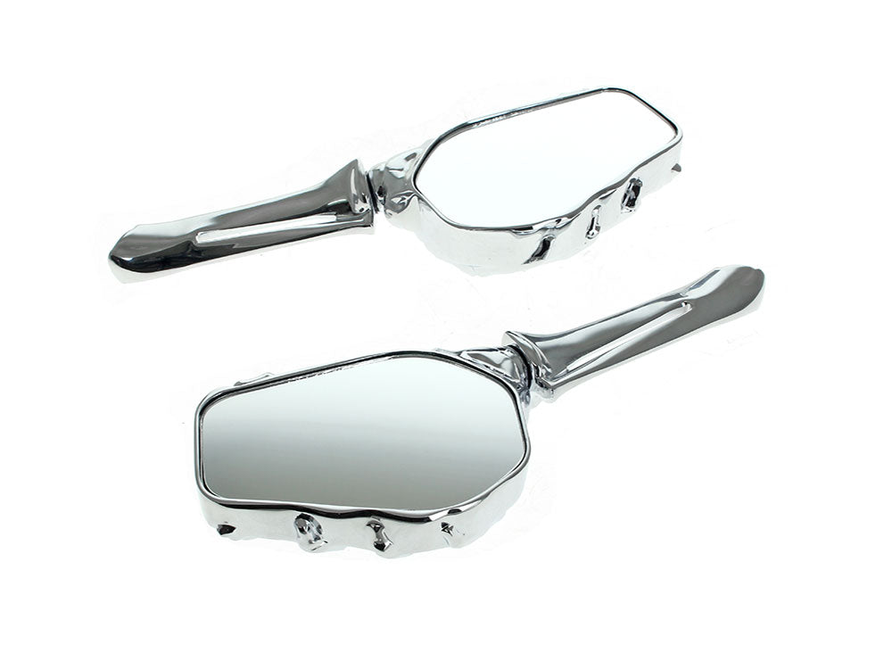 RSS BAI-M60-6287 Skeleton Hand Mirrors Chrome (Pair)