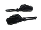 RSS BAI-M60-6287B Skeleton Hand Mirrors Black (Pair)