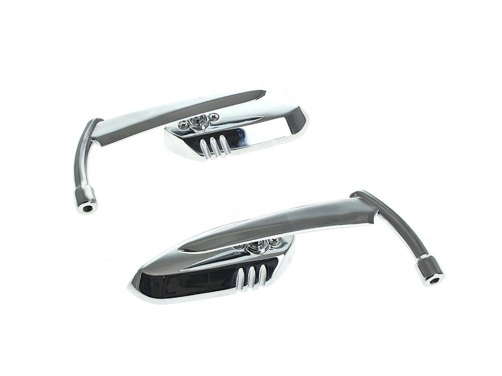 RSS BAI-M60-6343C Scythe Mirrors with Blade Stem Chrome