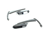 RSS BAI-M60-6343C Scythe Mirrors with Blade Stem Chrome