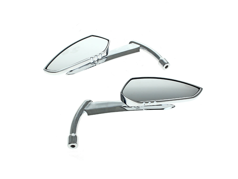 RSS BAI-M60-6343C Scythe Mirrors with Blade Stem Chrome