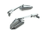 RSS BAI-M60-6375CE Extremity Mirrors w/Adjustable Stem Chrome (Pair)