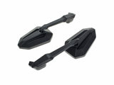 RSS BAI-M60-6375MBE Extremity Mirrors w/Adjustable Stem Black (Pair)