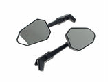 RSS BAI-M60-6375MBE Extremity Mirrors w/Adjustable Stem Black (Pair)