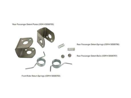RSS BAI-P17-0428-HW Front & Rear Footpeg Mounting Hardware Kit for Harley-Davidson Softail 18-Up