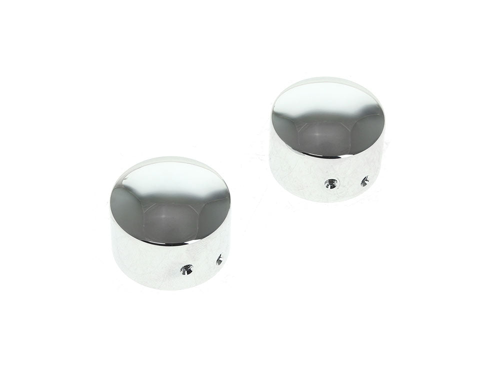 RSS BAI-W16-0331 Front Axle Caps Chrome for Touring 08-Up/Softail 07-17/Dyna 08-17/Sportster 08-21/V-Rod 08-11/Street 15-20