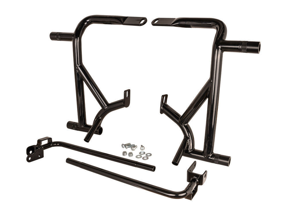 Burly Brand BB10-3013B Front & Rear Brawler Crash Bar Kit Black for Touring 09-Up