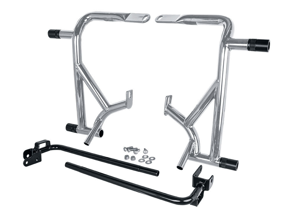 Burly Brand BB10-3013C Front & Rear Brawler Crash Bar Kit Chrome for Harley-Davidson Touring 14-23