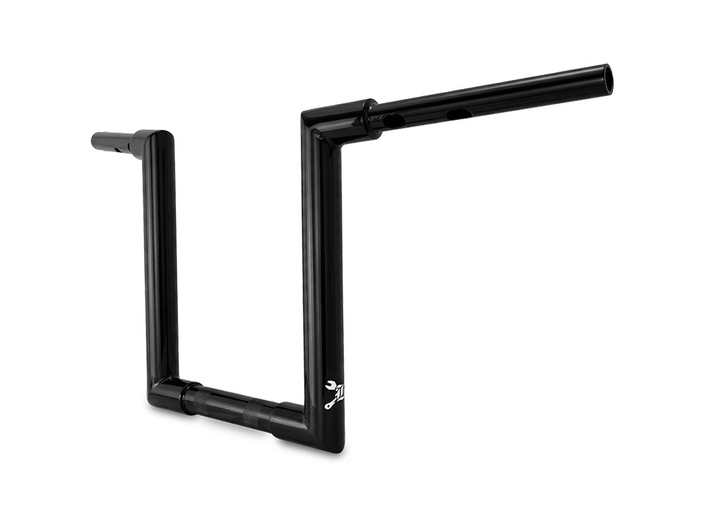 Burly Brand BB12-6101B 12" x 1-1/2" Jason Handlebar Gloss Black for Harley-Davidson CVO Road Glide 23-Up/Road Glide 24-Up