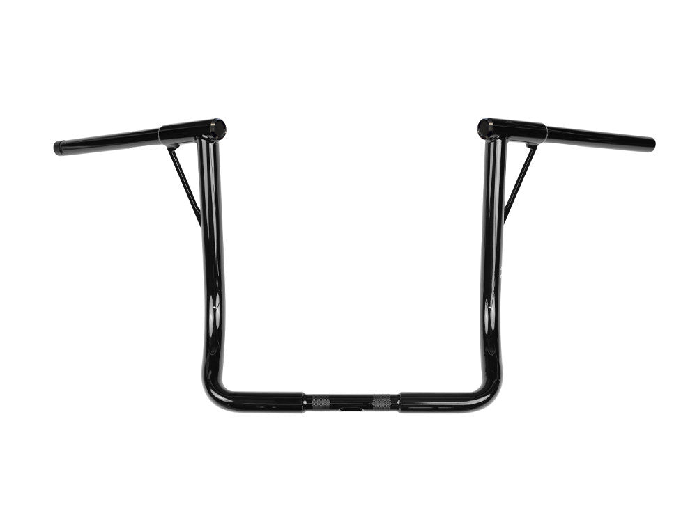 Burly Brand BB12-7005B 16" x 1-1/4" Louie B Handlebar Gloss Black for Ultra/Street Glide Models