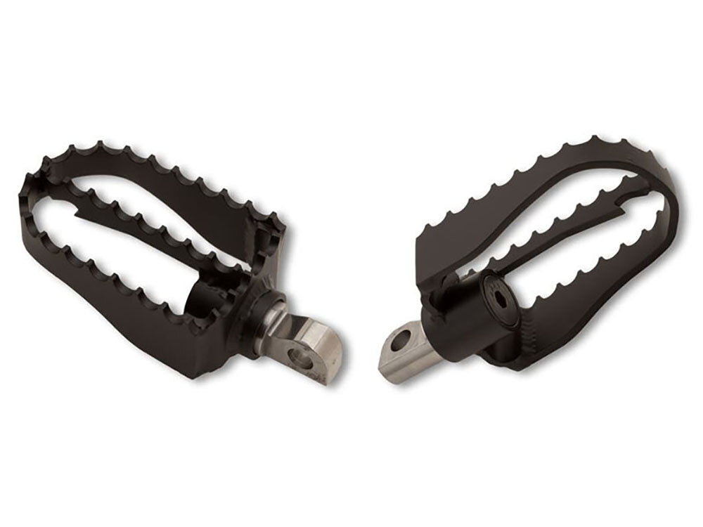 Burly Brand BB13-1000 MX Style Footpegs Black