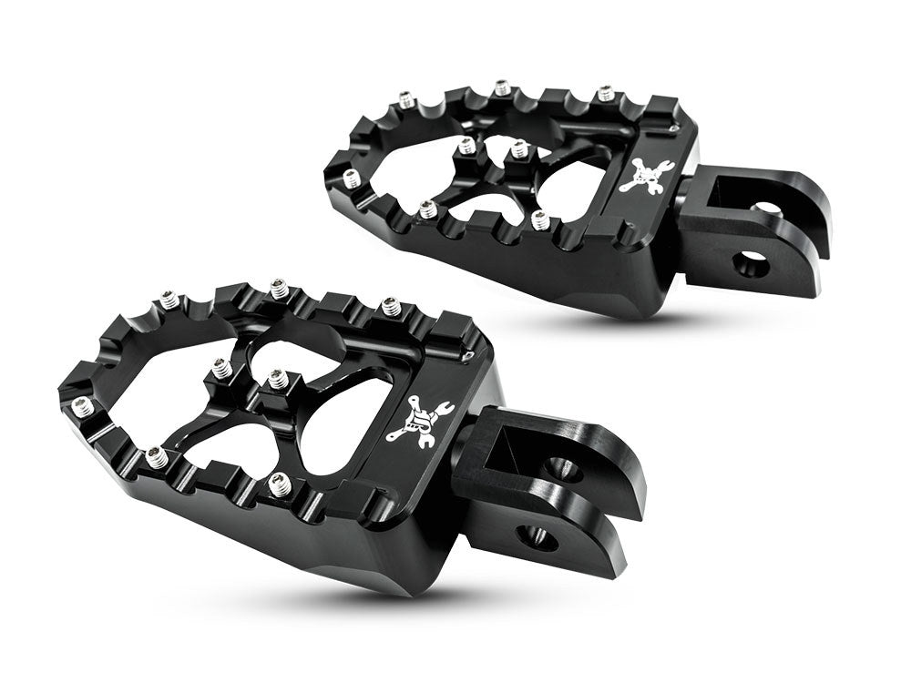 Burly Brand BB13-1016B MX Evolution Footpegs Black for Softail 18-Up Front Rider