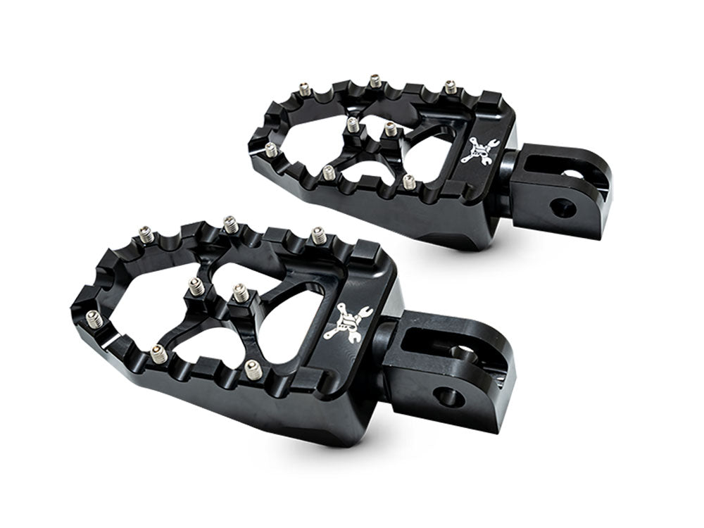 Progressive Suspension BB13-1017B MX Evolution Passenger Footpegs Black for Softail 18-Up