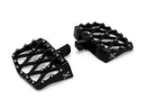 Burly Brand BB13-1018B MX Evolution Mini Floorboards Black w/H-D Male Mount