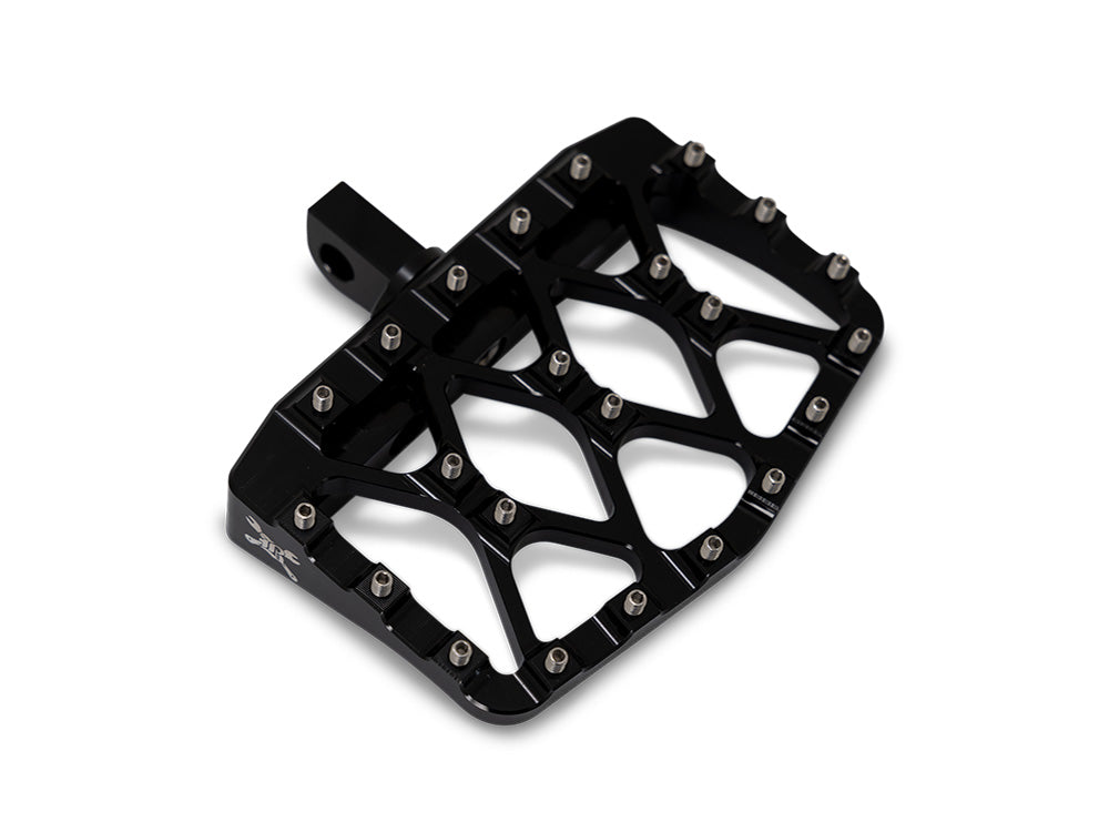 Burly Brand BB13-1018B MX Evolution Mini Floorboards Black w/H-D Male Mount