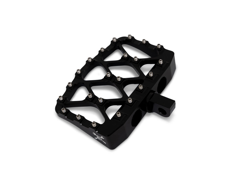 Burly Brand BB13-1018B MX Evolution Mini Floorboards Black w/H-D Male Mount