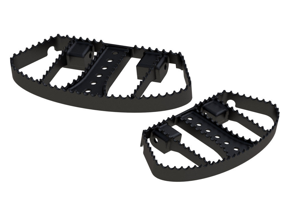 Burly Brand BB13-1050B MX Style Floorboards Black for Touring 82-Up/FL Softail 86-17/Dyna Switchback 12-16