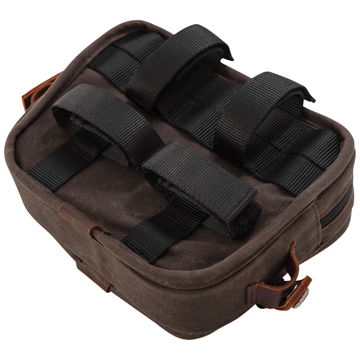 Burly Brand BB15-1012D Handlebar Bag Dark Oak