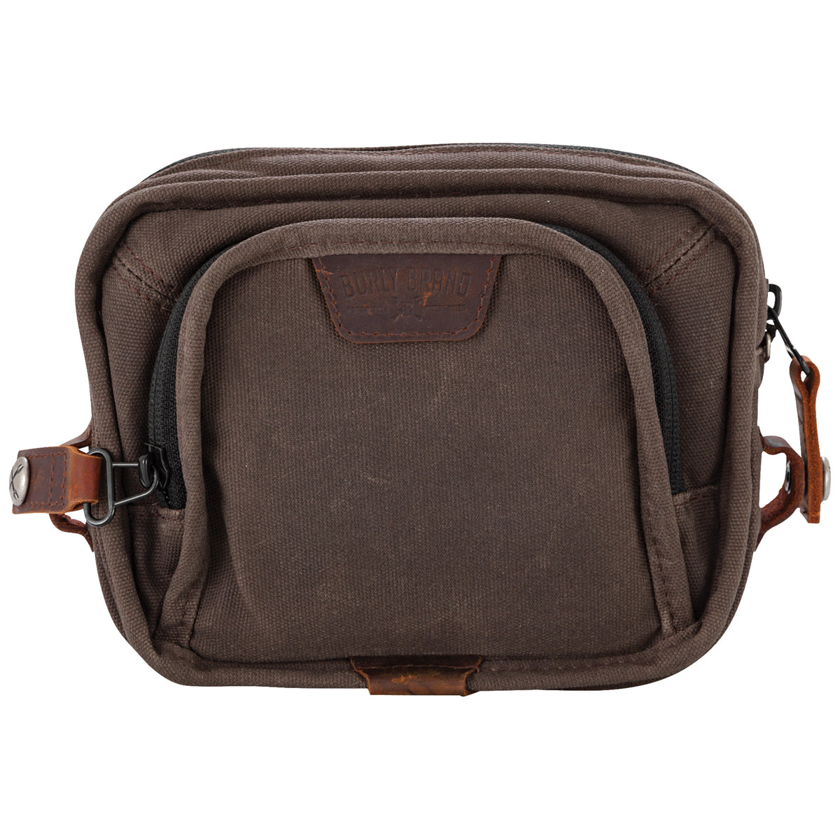 Burly Brand BB15-1012D Handlebar Bag Dark Oak