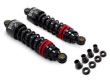 Burly Brand BB28-1206B 10-1/2" Slammer Plus Rear Shock Absorbers Black for Sportster 04-21