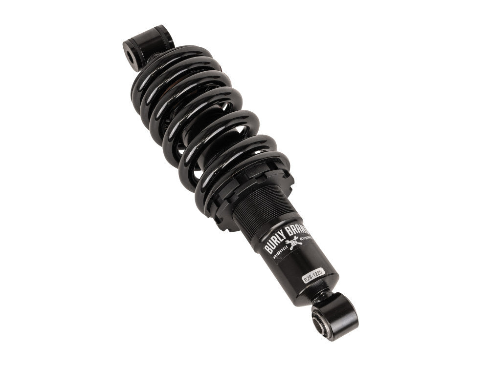 Burly Brand BB28-1220B 12.2" Standard Spring Rate Slammer Rear Shock Absorber Black for Softail 18-Up