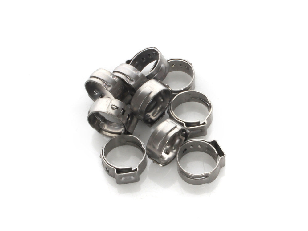 Tucker V-Twin BC-15-0046 Stepless Ear Clamps (Size range is 12.0 to 14.5mm)(10 Pack)