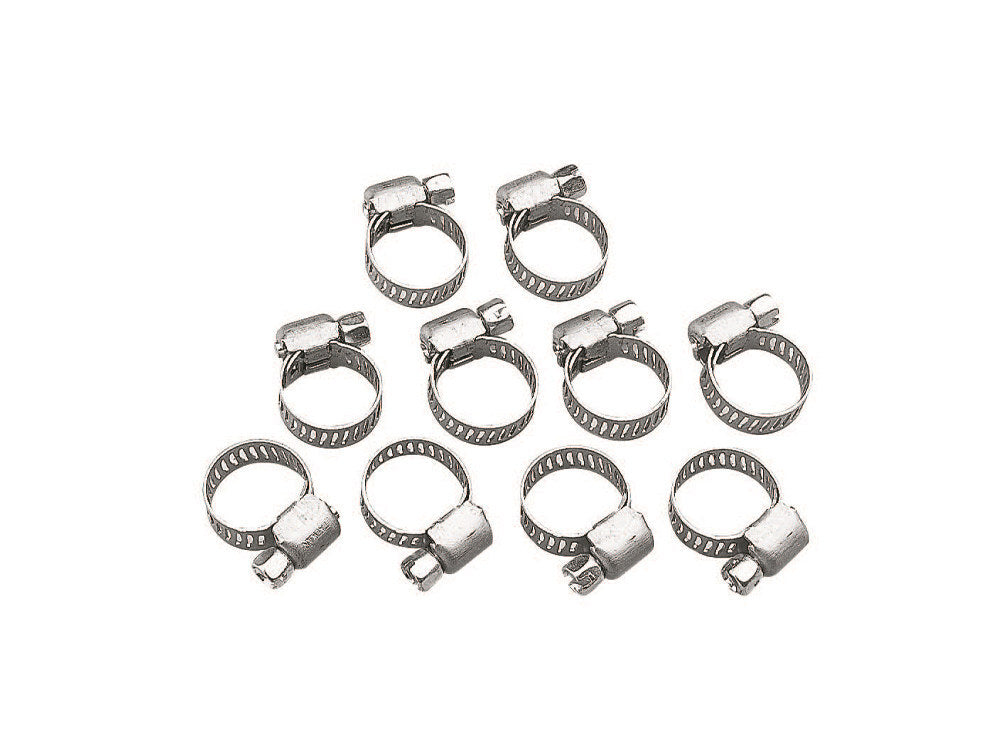 Tucker V-Twin BC-60-3518 Stainless Steel Hose Clamps for 7/32" to 5/8" OD Hose