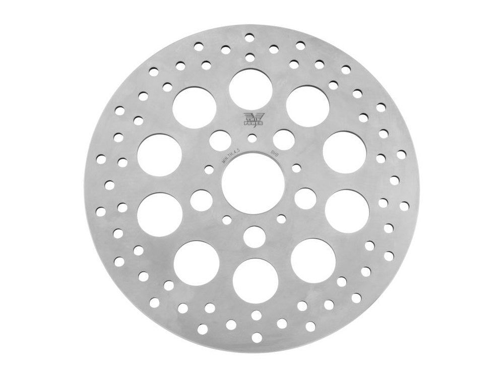 Tucker V-Twin BC-66-6837 11.5" Front Hole Design Disc Rotor Silver for Big Twin/Sportster 84-14