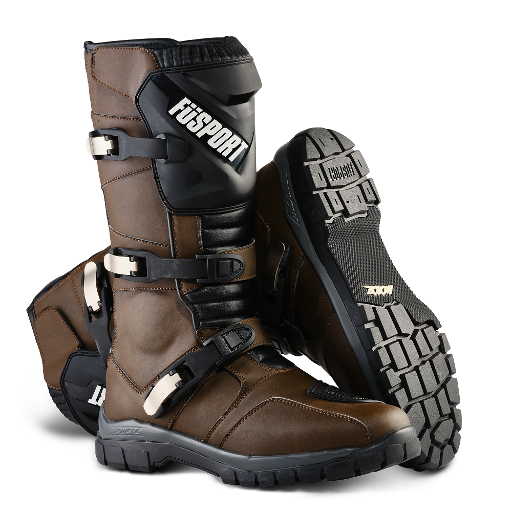 Fusport Simpson x Motoz Brown Boots