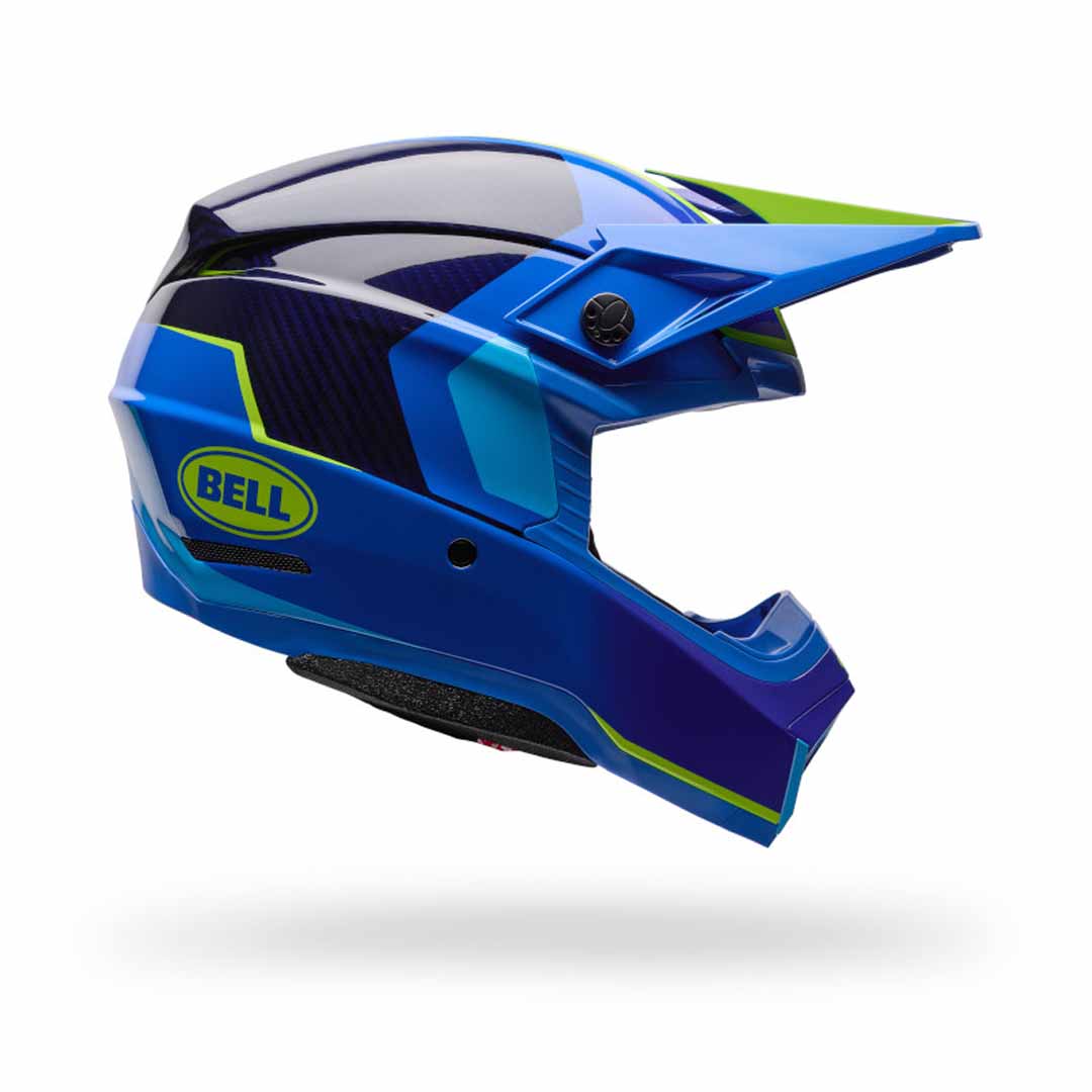 Bell Moto-10 GP Vector Frequency Blue Helmet