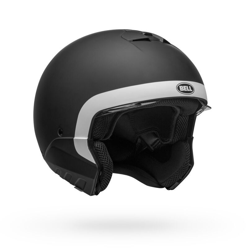 Bell Helmets Bell Broozer Cranium Matte Black/White Helmet [Size:MD] [INTERNAL]