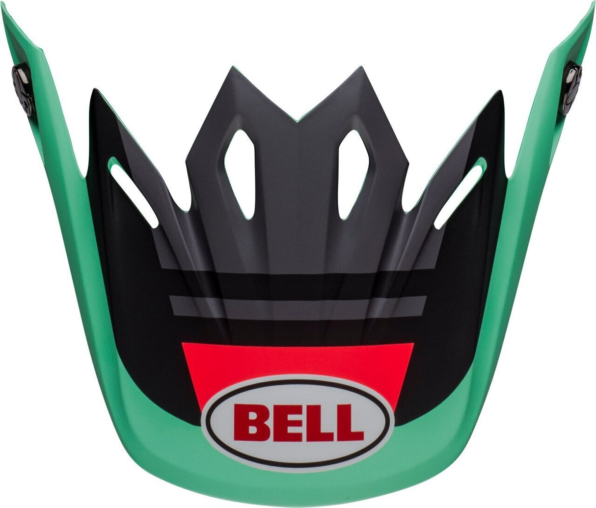 Bell Replacement Peak Prophecy Matte Black/Dark Green for Moto-9 MIPS Helmets