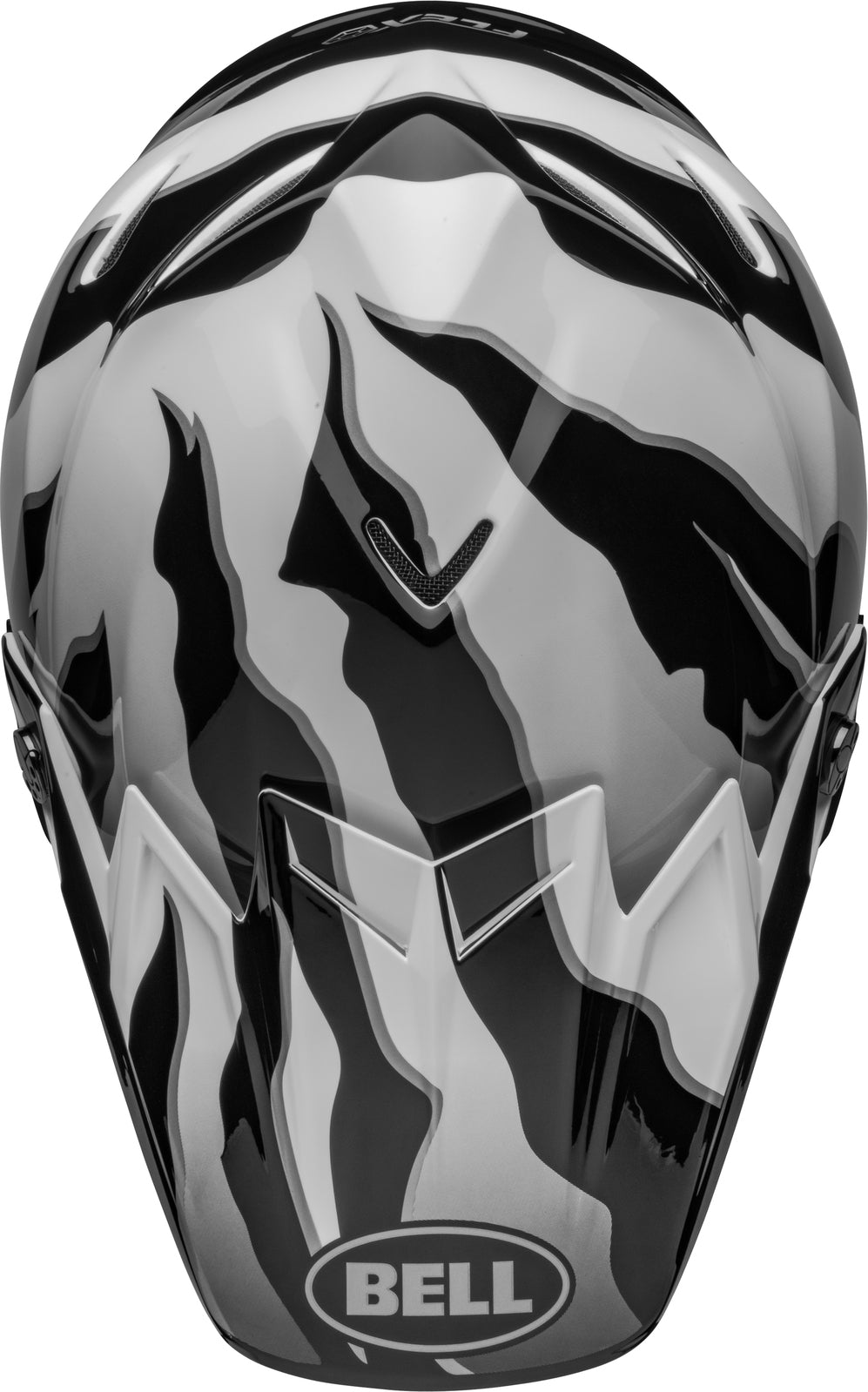 Bell Moto-9S Flex Claw Gloss Black/White Helmet