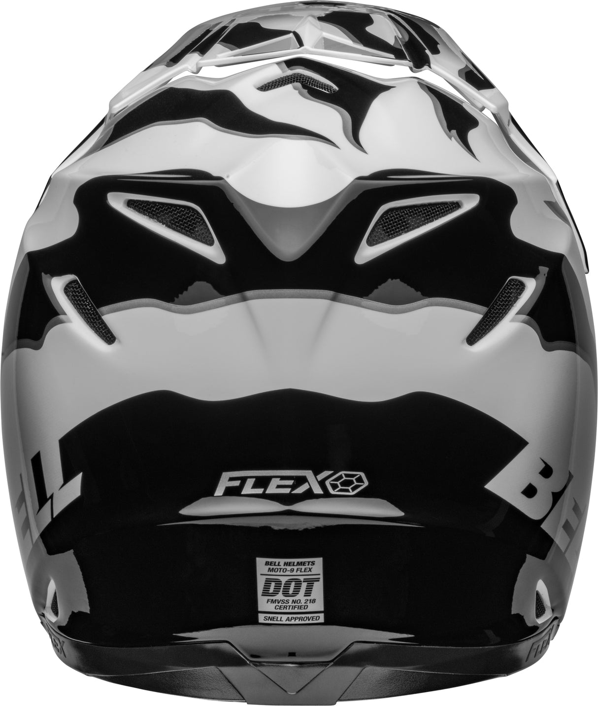 Bell Moto-9S Flex Claw Gloss Black/White Helmet