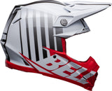 Bell Moto-9S Flex Sprint Matte & Gloss White/Red Helmet