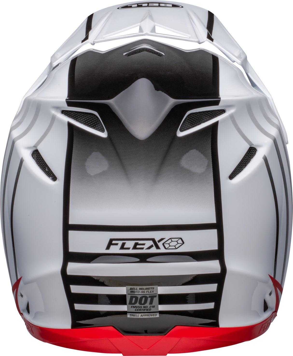 Bell Moto-9S Flex Sprint Matte & Gloss White/Red Helmet