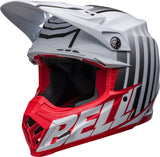 Bell Moto-9S Flex Sprint Matte & Gloss White/Red Helmet