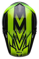 Bell MX-9 MIPS Disrupt Gloss Black/Green Helmet