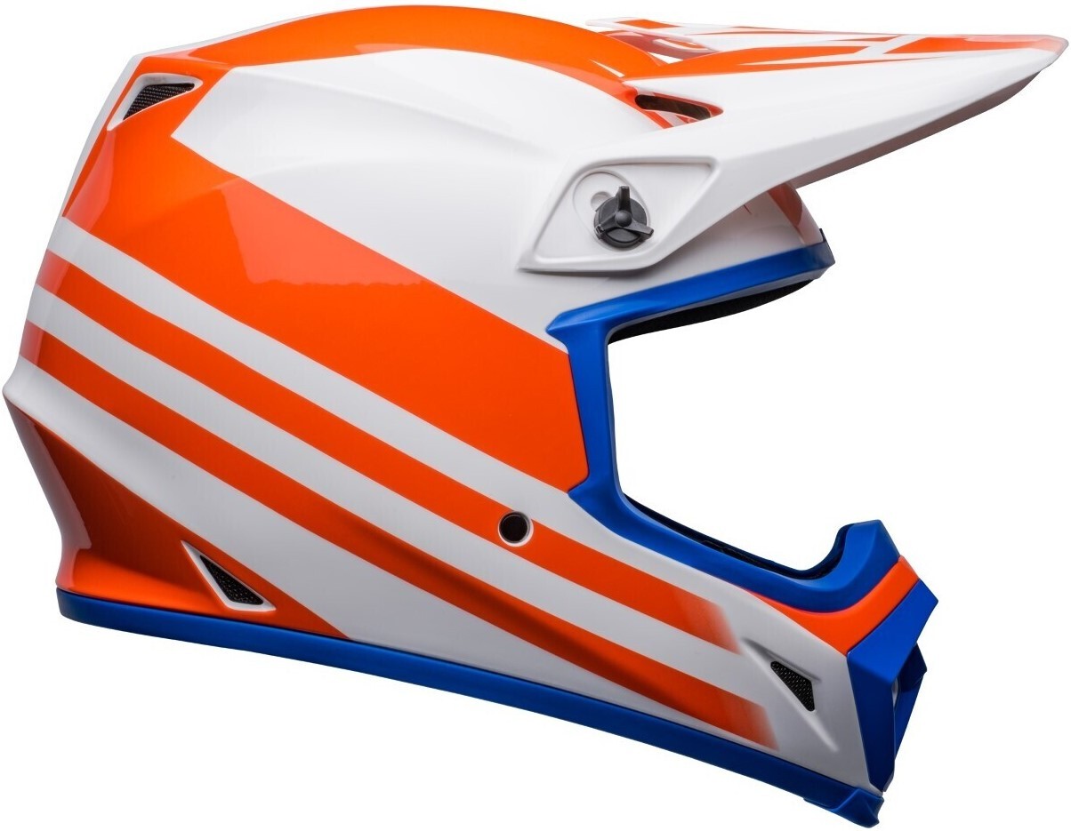 Bell MX-9 MIPS Disrupt White/Orange Helmet