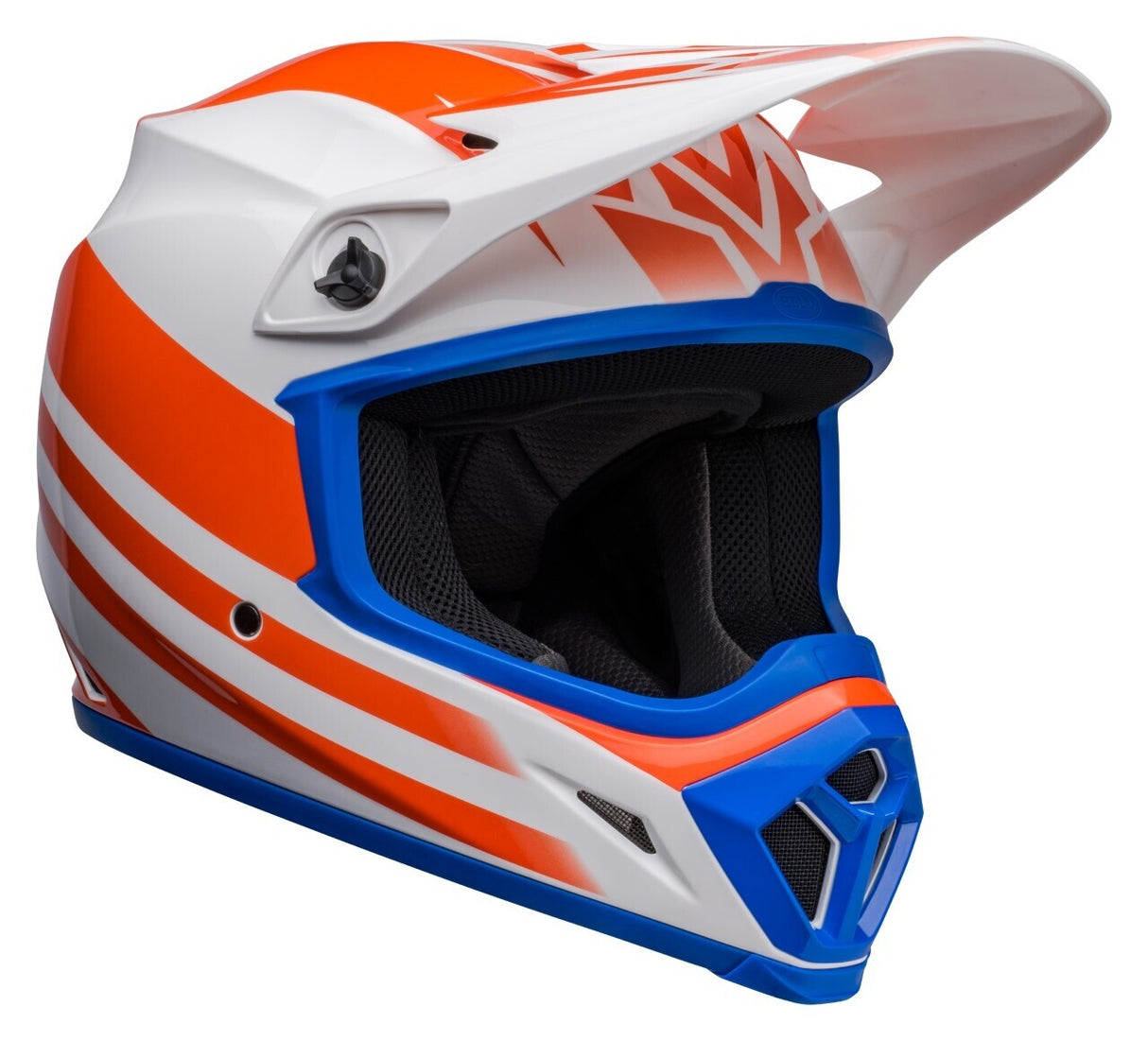 Bell MX-9 MIPS Disrupt White/Orange Helmet