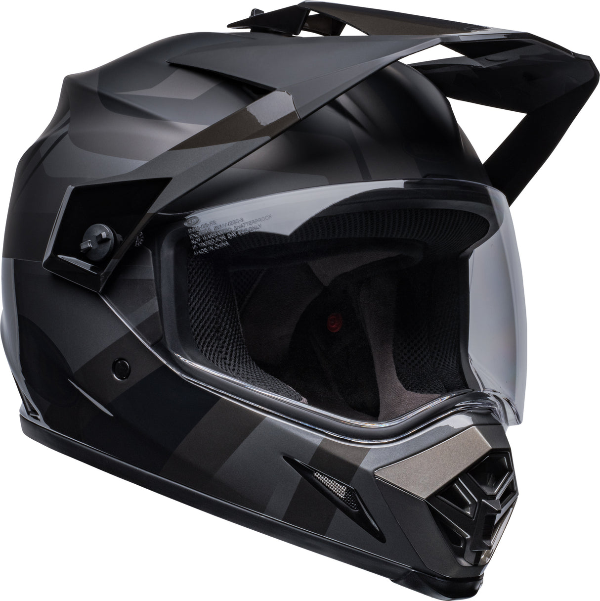 Bell MX-9 Adventure MIPS Marauder Matte & Gloss Blackout Helmet [LG][INTERNAL]