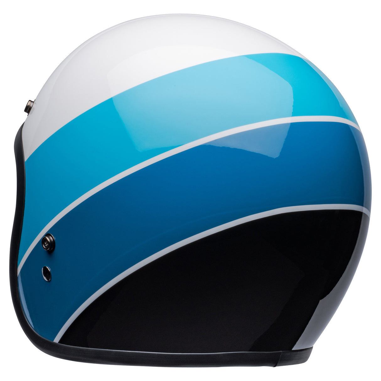 Bell Custom 500 Riff Gloss White/Blue Helmet - EasyR