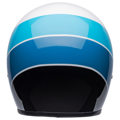 Bell Custom 500 Riff Gloss White/Blue Helmet - EasyR